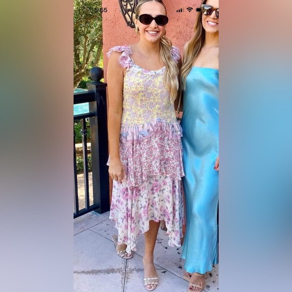 LOVE SHACK FANCY midi dress size 4 - Picture 1 of 4